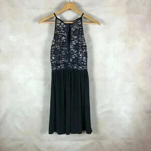 Juniors' Glitter Lace Halter Party Dress NWT 13/14